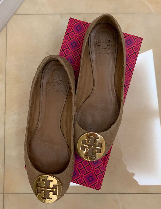 Балетки Tory Burch, оригинал, кожа, туфли стеганые под Chanel
