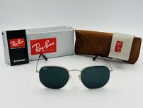Солнцезащитные очки Ray Ban Hexagonal 3548 Silver-Black 56мм стекло
