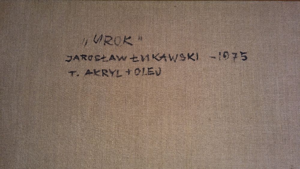 Obraz "Urok" , sygnowany , olej , płótno , cena 2000 zł.