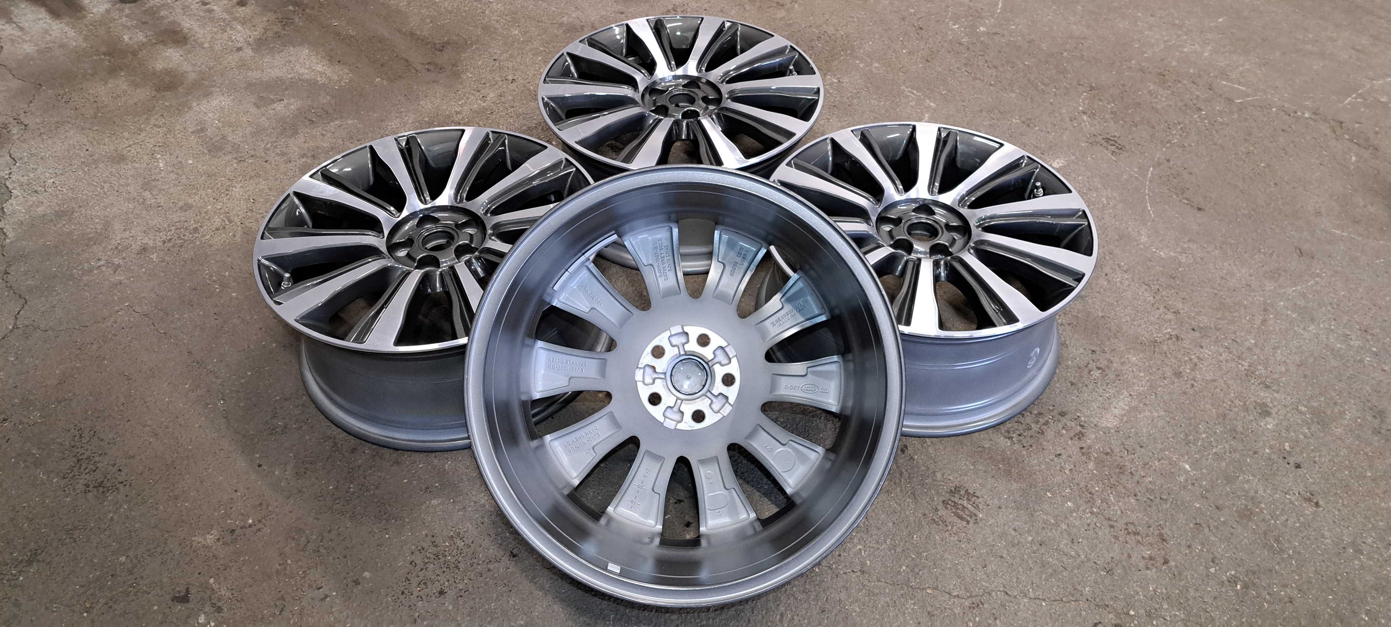 Felgi aluminiowe 8jx19 et45 5x108 Land Rover Polerowane+czujniki