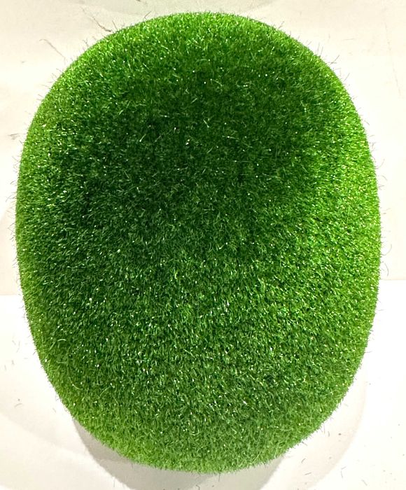 Półkula flokowana zielona " kamień" styropianowa 1szt