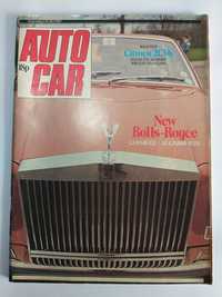 Revista Auto Car Rolls Royce Camargue com poster 1975