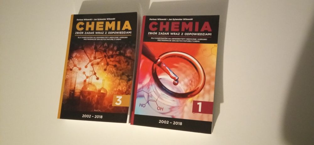 Książki Zbiór zadań Chemia tom 1 i 3 Witowski