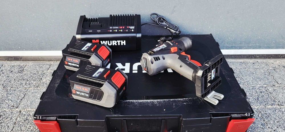Wkrętarka Wurth Master Abs 18 Compact, 2x Aku. 18V 4Ah, Jak nowa!