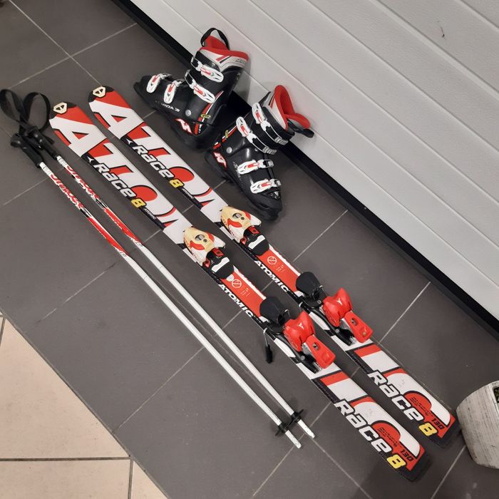 narty Atomic 130cm+buty Nordica 38+kije