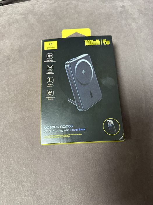 Baseus Qi2 45 Вт Power Bank 10000 мАг MagSafe 15 Вт