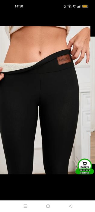 Leginsy damskie ocieplane