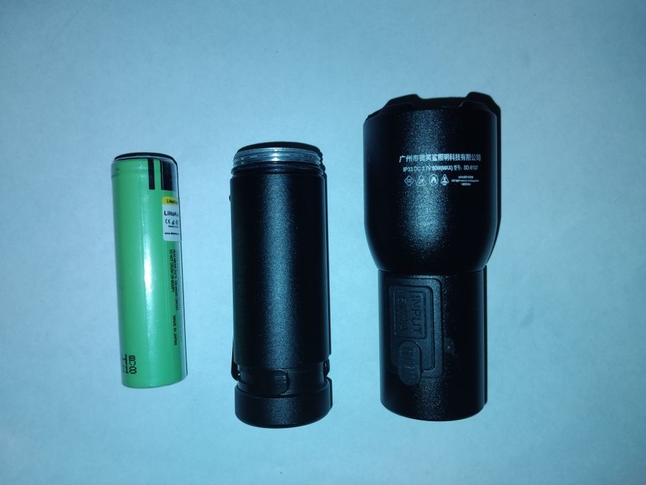 Фонарик 18650 аккумулятор