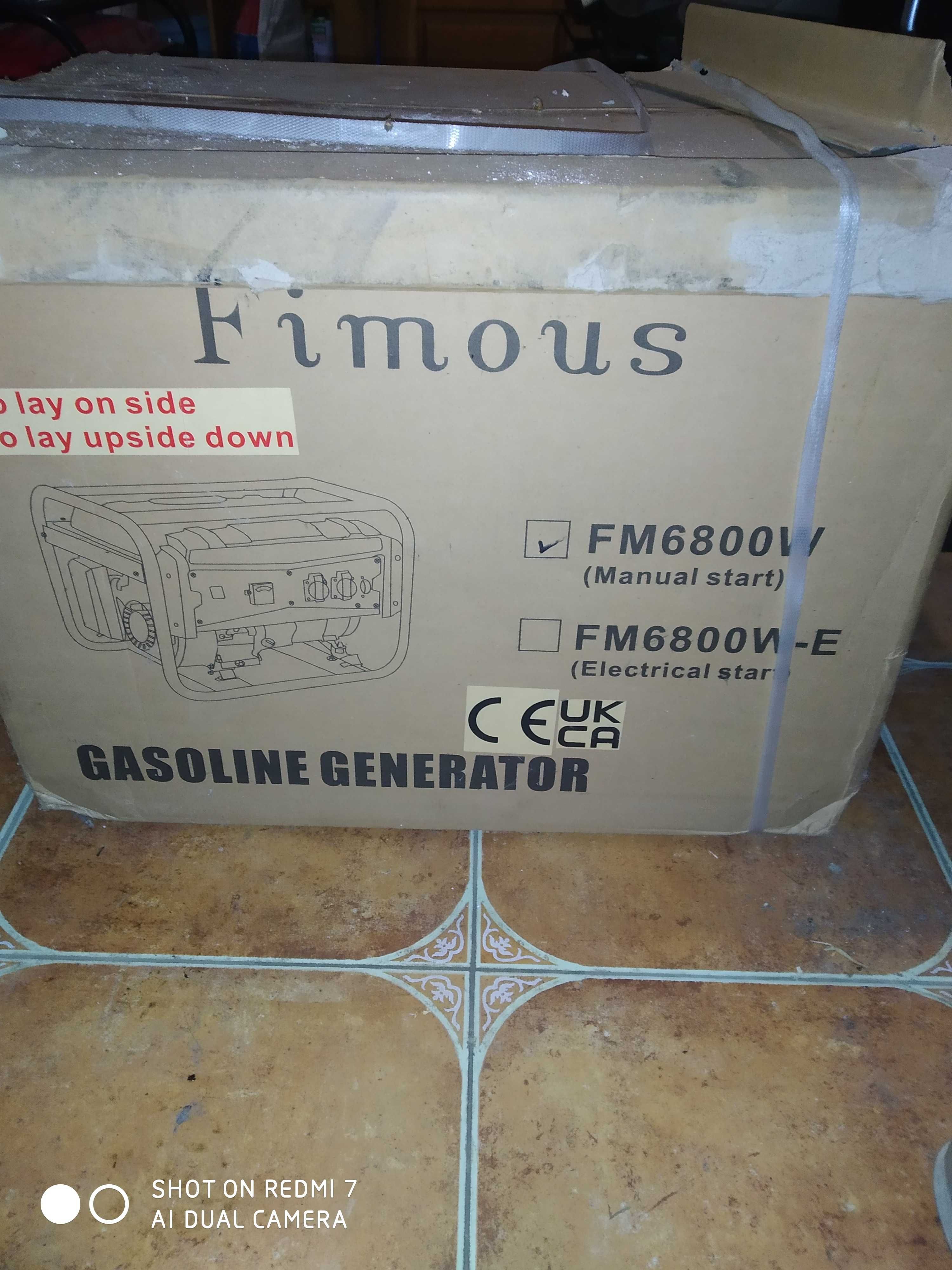 Генератор Fimous 6800 w, 3,1 кВт, 8 к.с., Великобританія