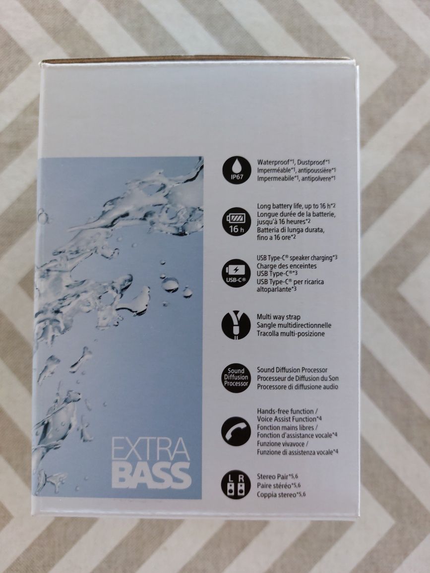 Coluna Portátil Sony SRS-XB13 Extra Bass, Bluetooth
