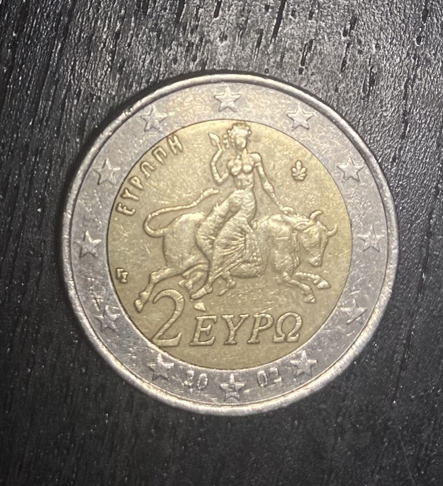 Moeda 2€ 2002 Grécia com s