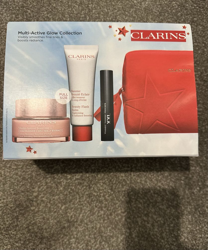 Clarins Multi Active zestaw kremow z kosmetyczka