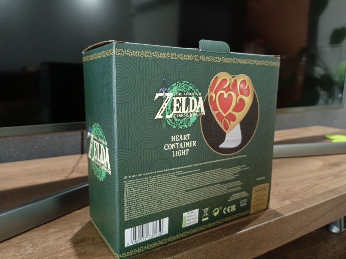 Zelda, lampka LED, heart container
