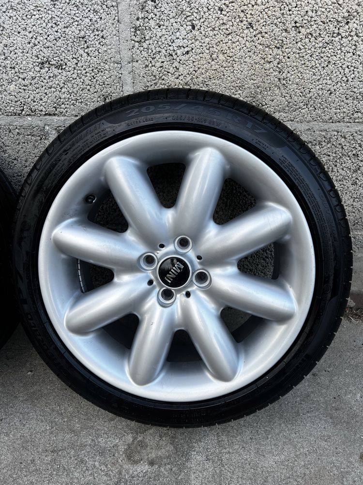 Oryginalne Alufelgi R17 4x100 Mini Cooper Opony Letnie 205/45/17