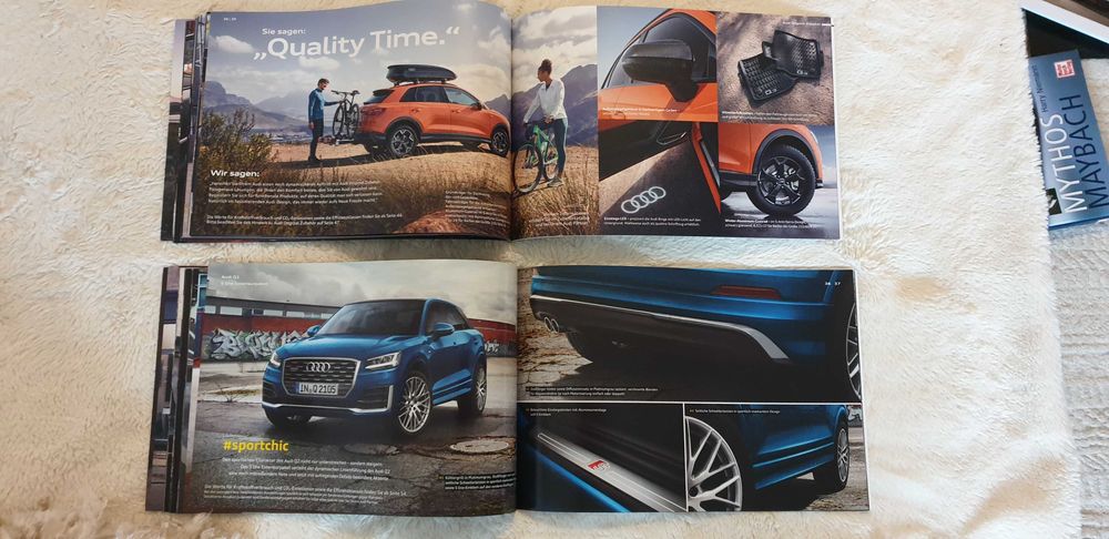 Prospekt Audi Q3 na innej Audi Q7, Audi Q8, Lexus RX 450, Porsche.