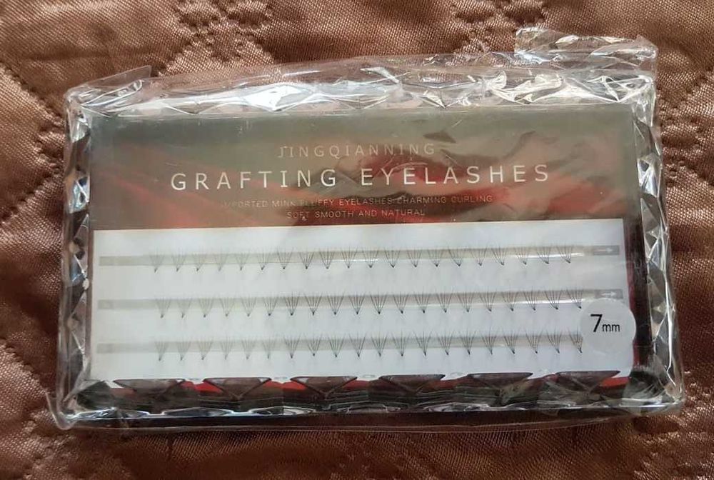 Kępki rzęs 5D 7 mm makijaż