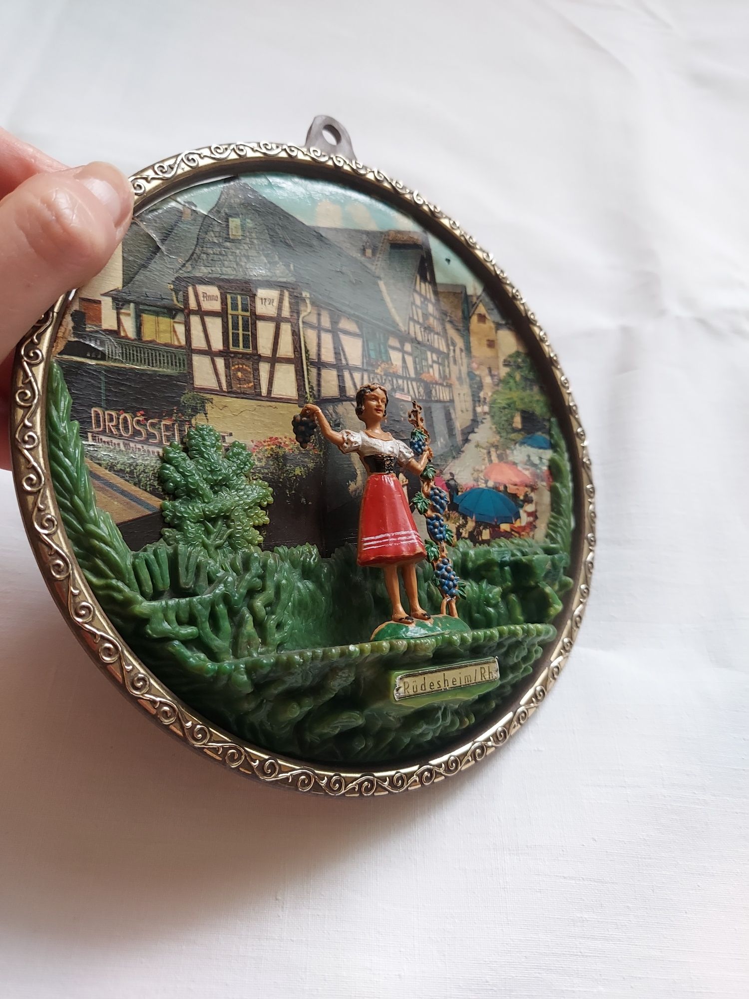 Ozdobny obraz obrazek Rüdesheim am Rhein w Niemczech 3d na ścianę