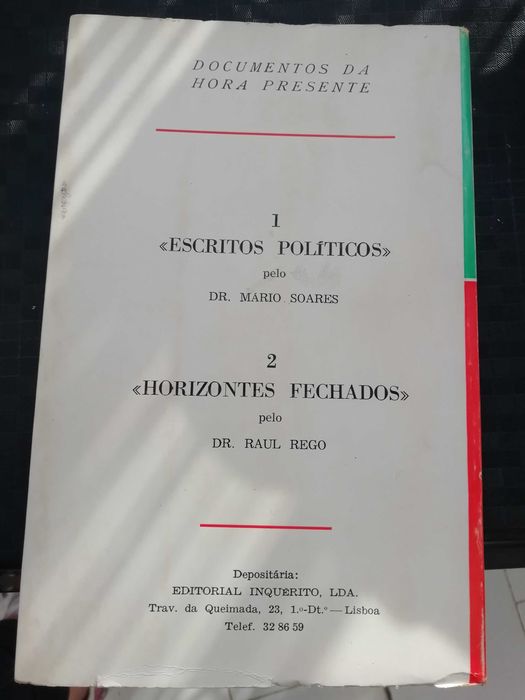 Livro de Raul Rego (Horizonte Fechados)