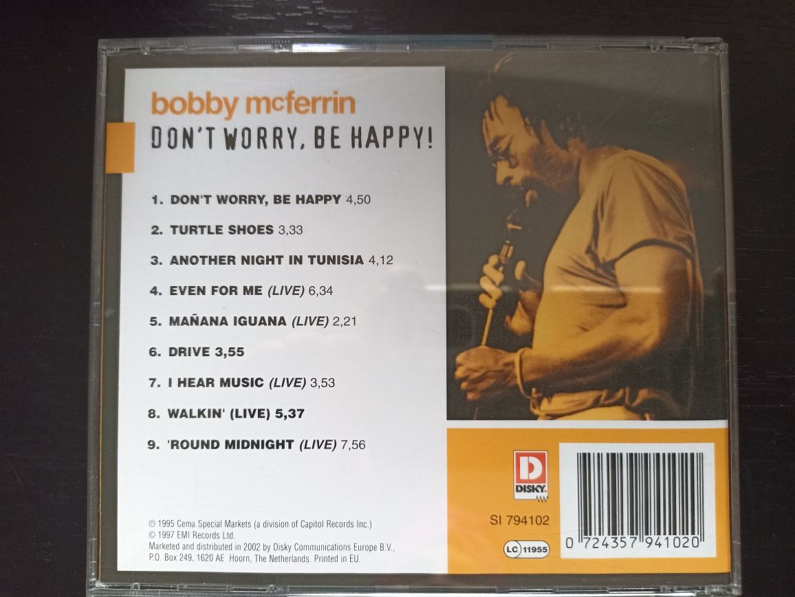 Płyta CD Bobby McFerrin, Don't worry, be happy!