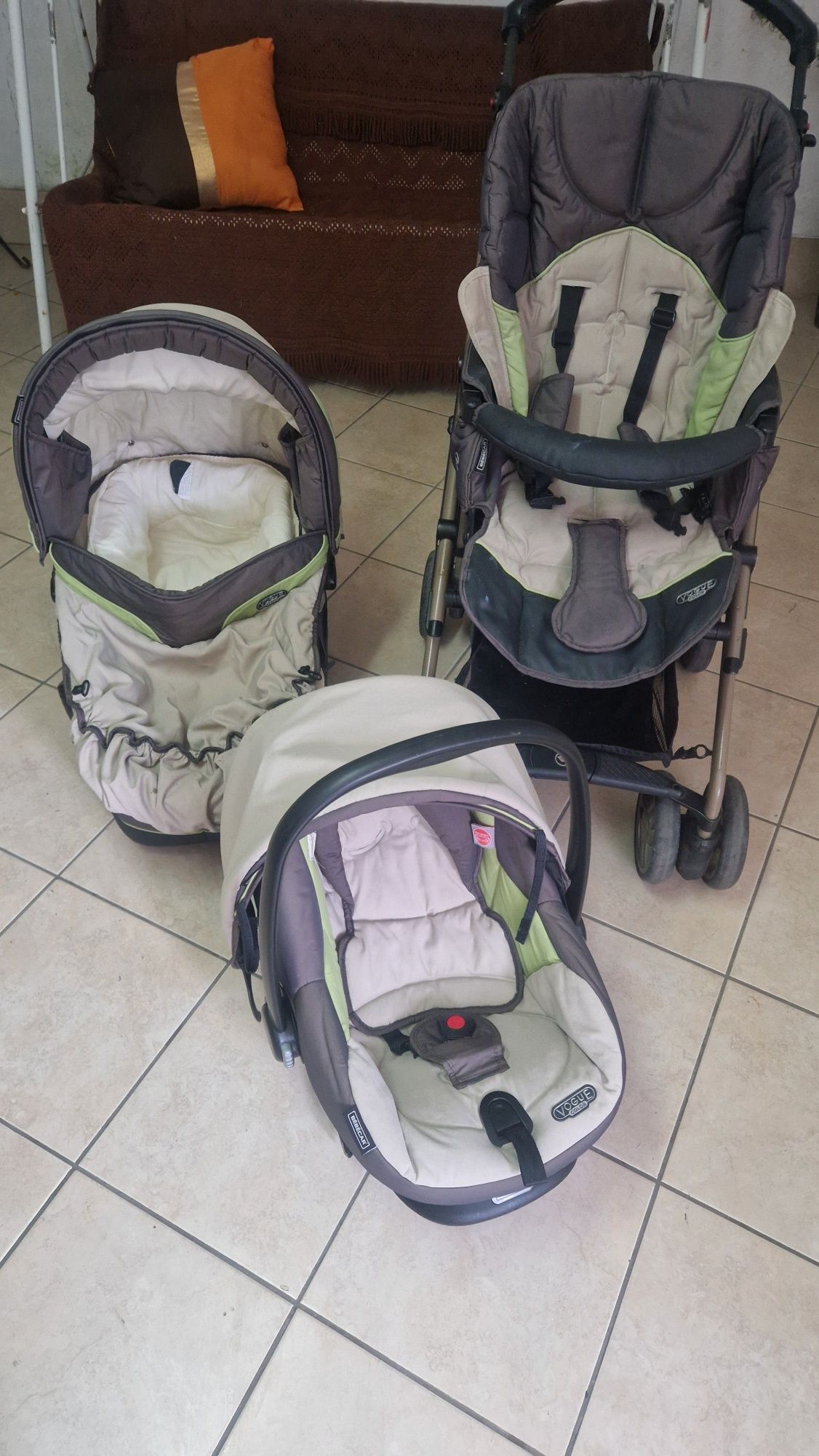 Trio BébéCar em 3 tons