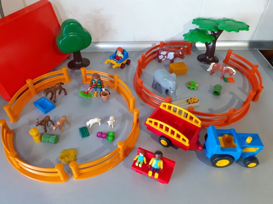 Конструктор Зоопарк, замок,рыцарь,лошадь, Playmobil