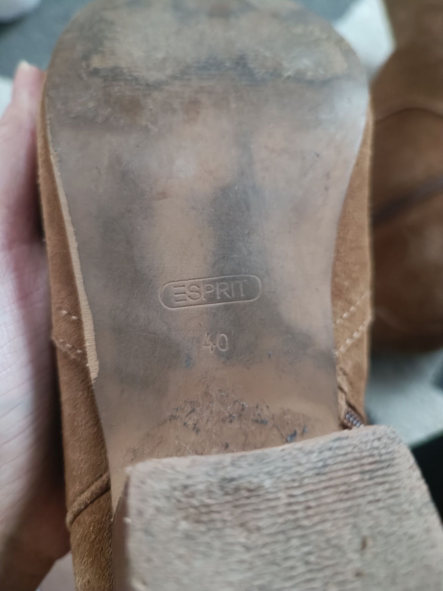 Botki damskie zamszowe Esprit r.40