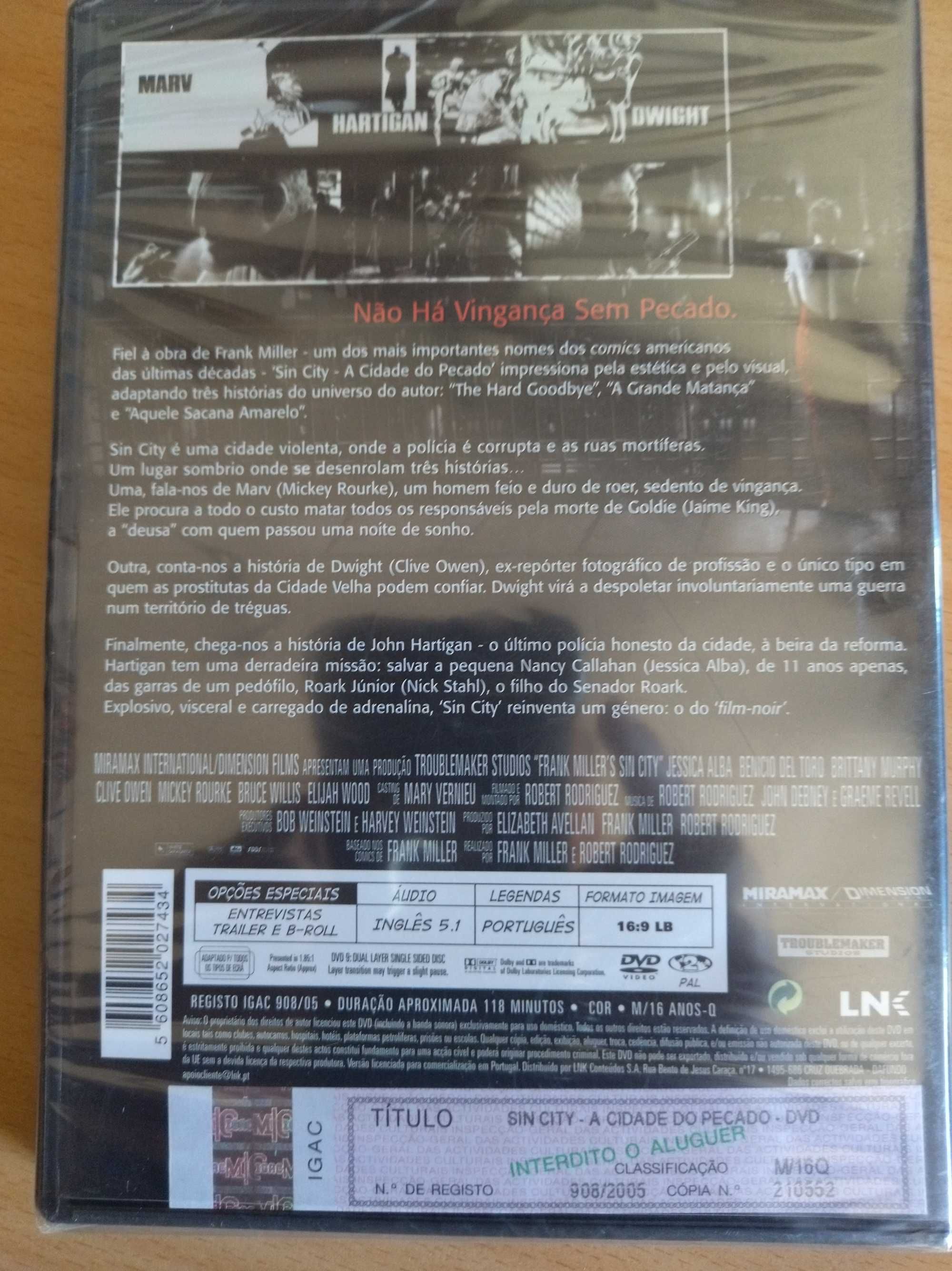 Sin city novo em dvd