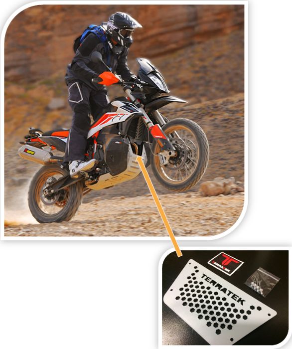 Proteção coletores KTM 790, 890 Adventure R & Husqvarna Norden 901