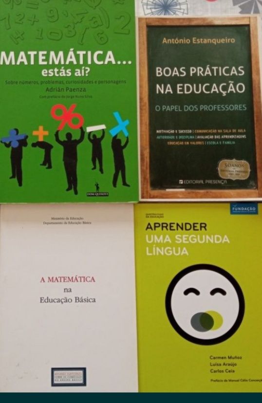 Conjunto de livros sobre educação