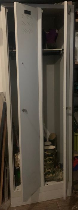 Szafka metalowa BHP - 2 przegrody