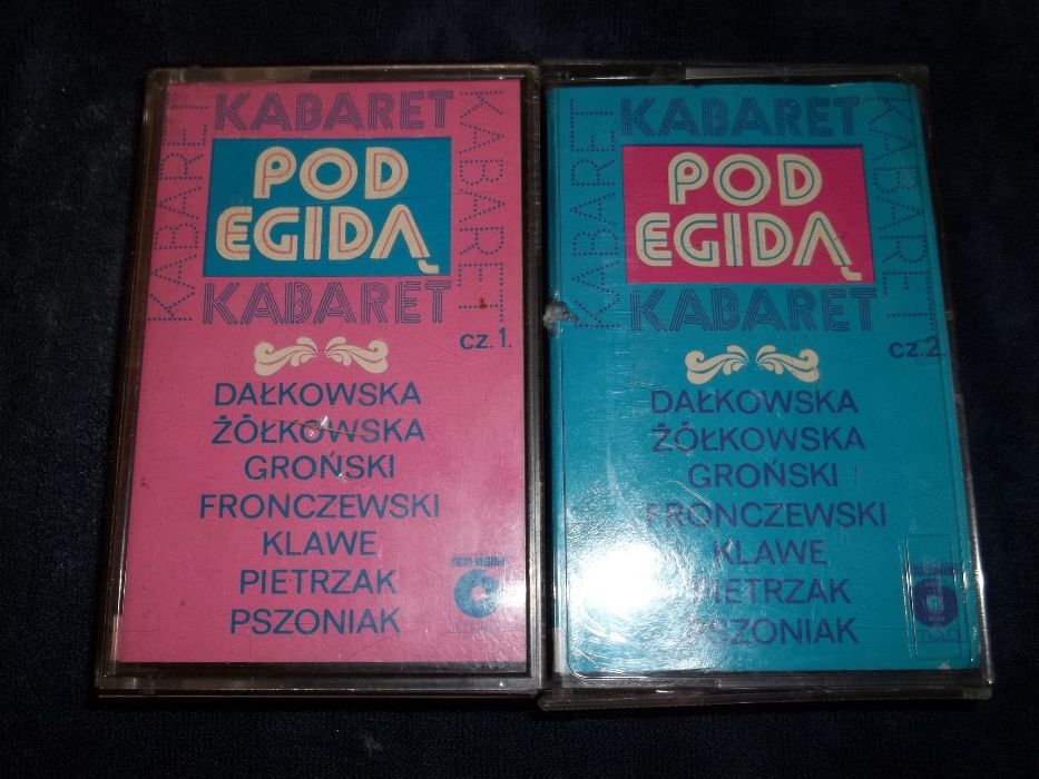 Kabaret pod Egidą.Jan Pietrzak 2-e kasety magnetofonowe-zestaw.