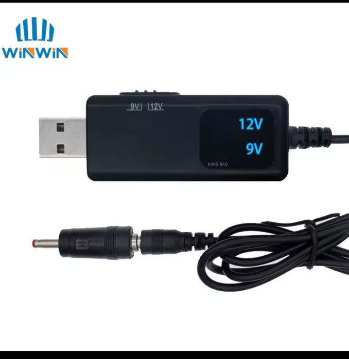 Кабель переходник USB для роутера от павербанка 9-12V