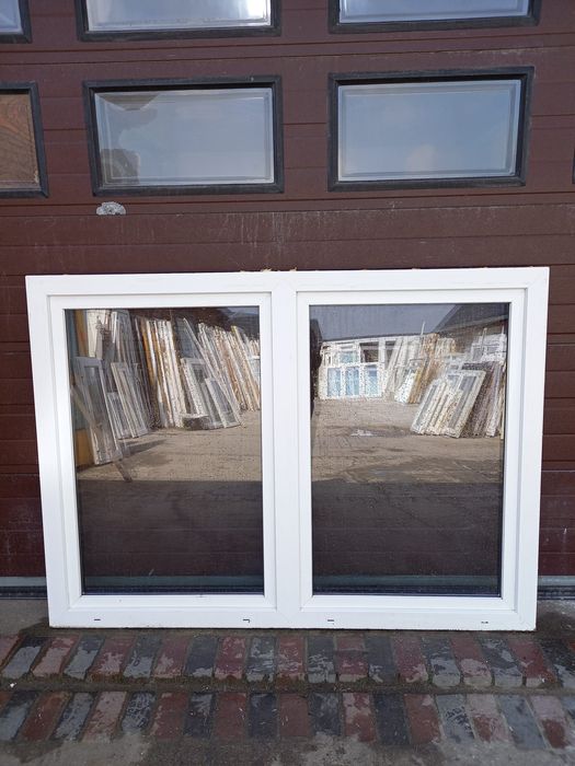 Okno dwuskrzydłowe pcv 187x136 plastikowe okna DOWÓZ CAŁY KRAJ
