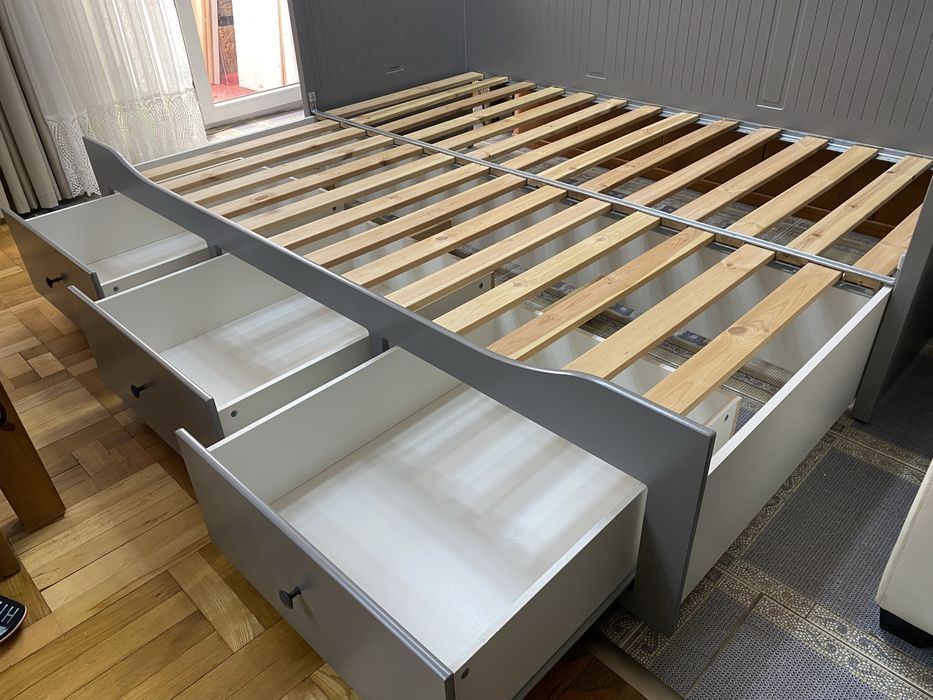 Łóżko Hemnes z IKEA z szufladami Kompletne! Transport!