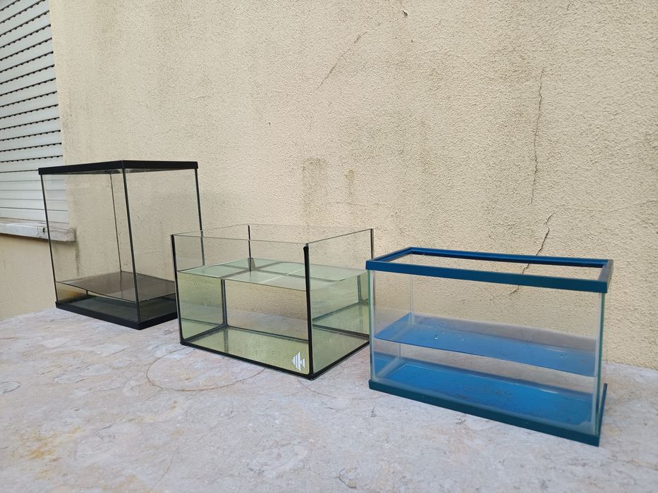 3 aquários várias medidas