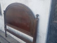 Cama casal mogno massiça