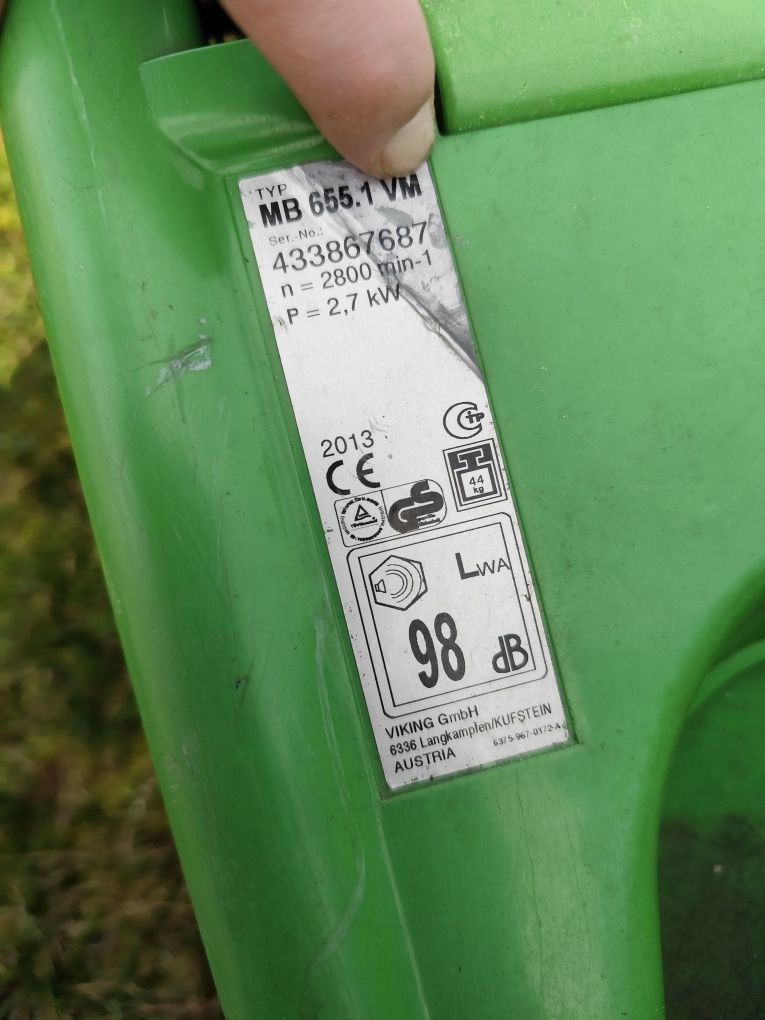Kosiarka viking mb 655.1 vm uszkodzona