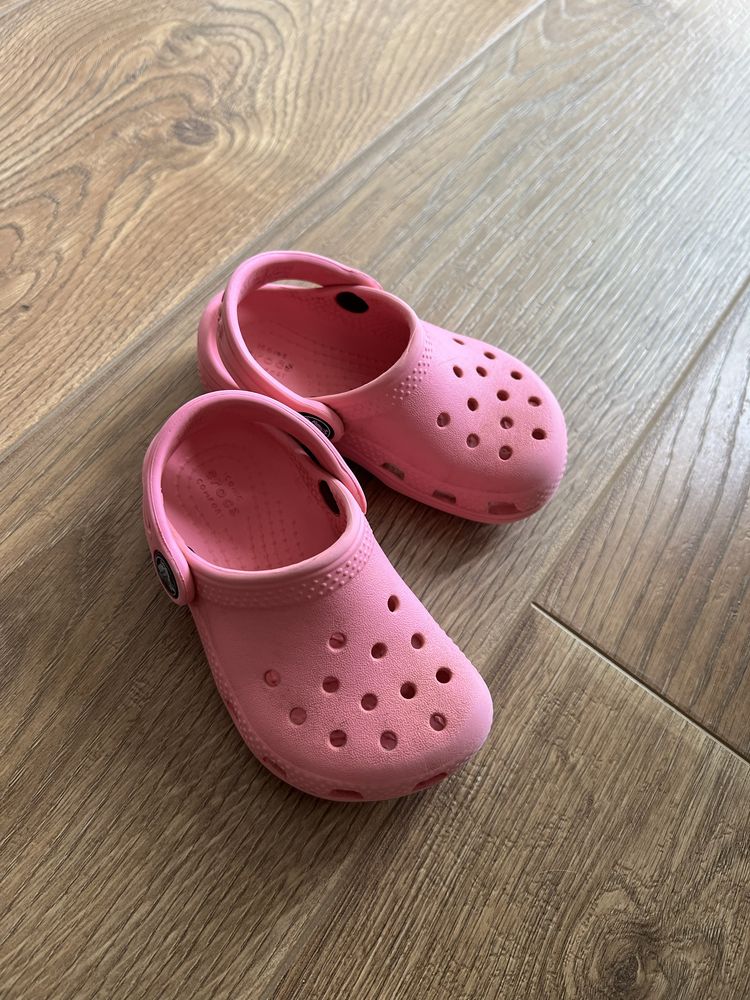 Кроксы crocs детские оригинал розовые С6-23 р-р