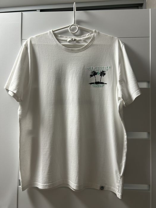 Koszulka biała z nadrukiem marki C&A rozmiar M - stan bardzo dobry