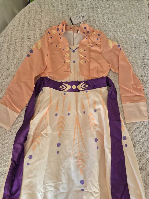 Dziecięcy kostium Elsa, Anna, Królowa Śniegu Księżniczka Urodziny 140