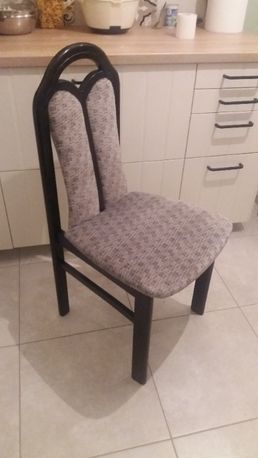 krzesła do salonu jadalni kolor czarny Schieder Mobel 6 sztuk