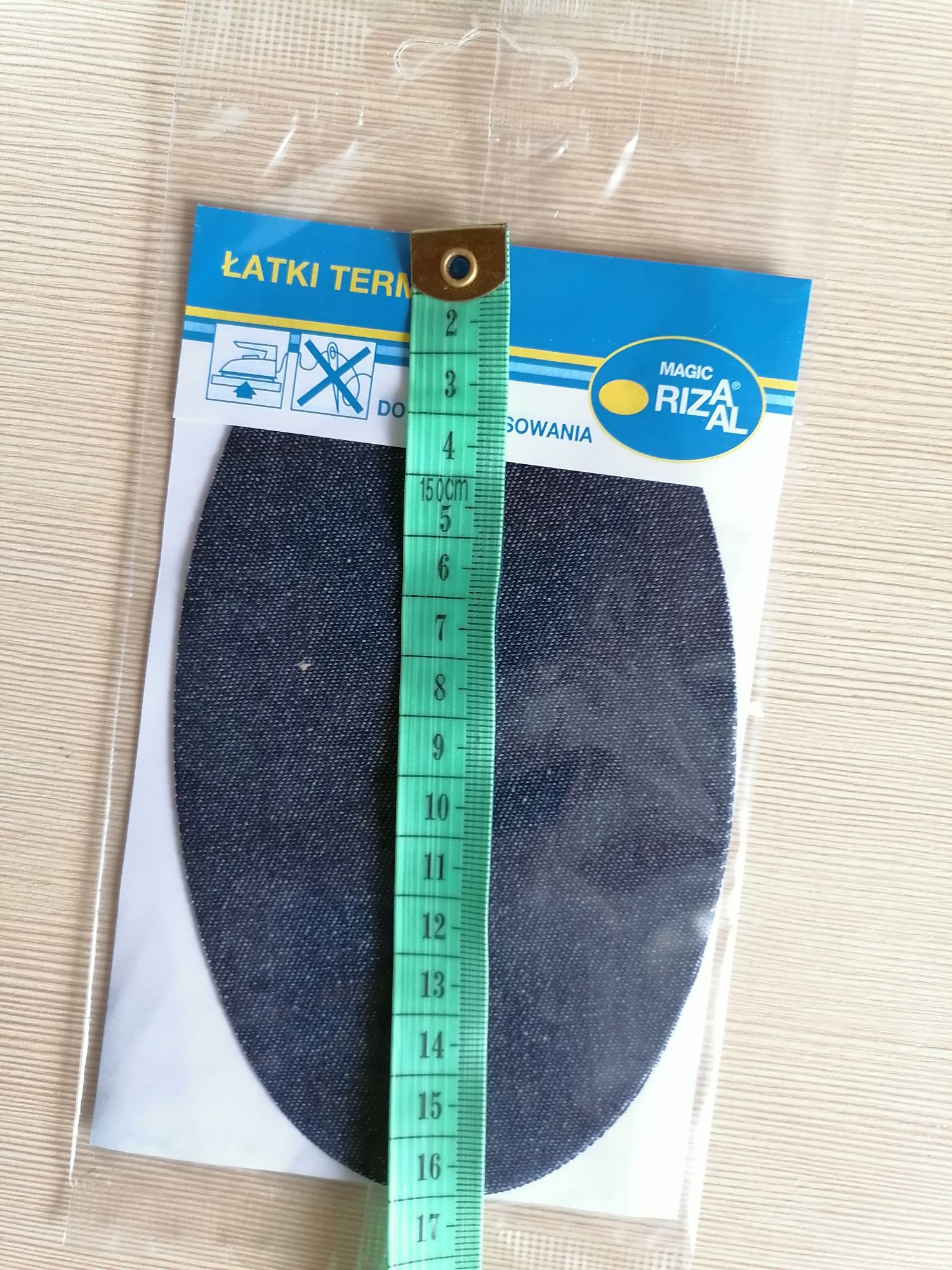 łatka termoprzylepna jeansy granatowa do przyprasowania