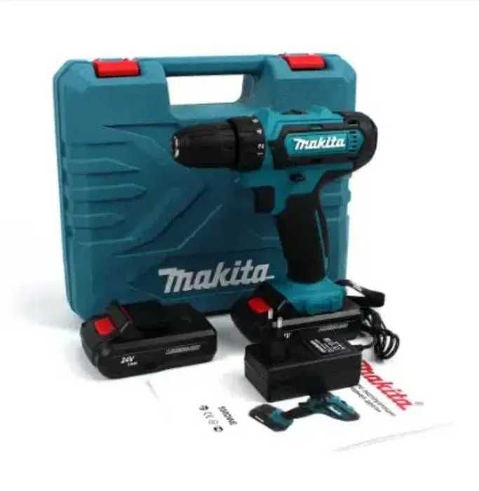 Аккумуляторный шуруповерт Makita 550 DWE 24V 5Ah с набором Макита