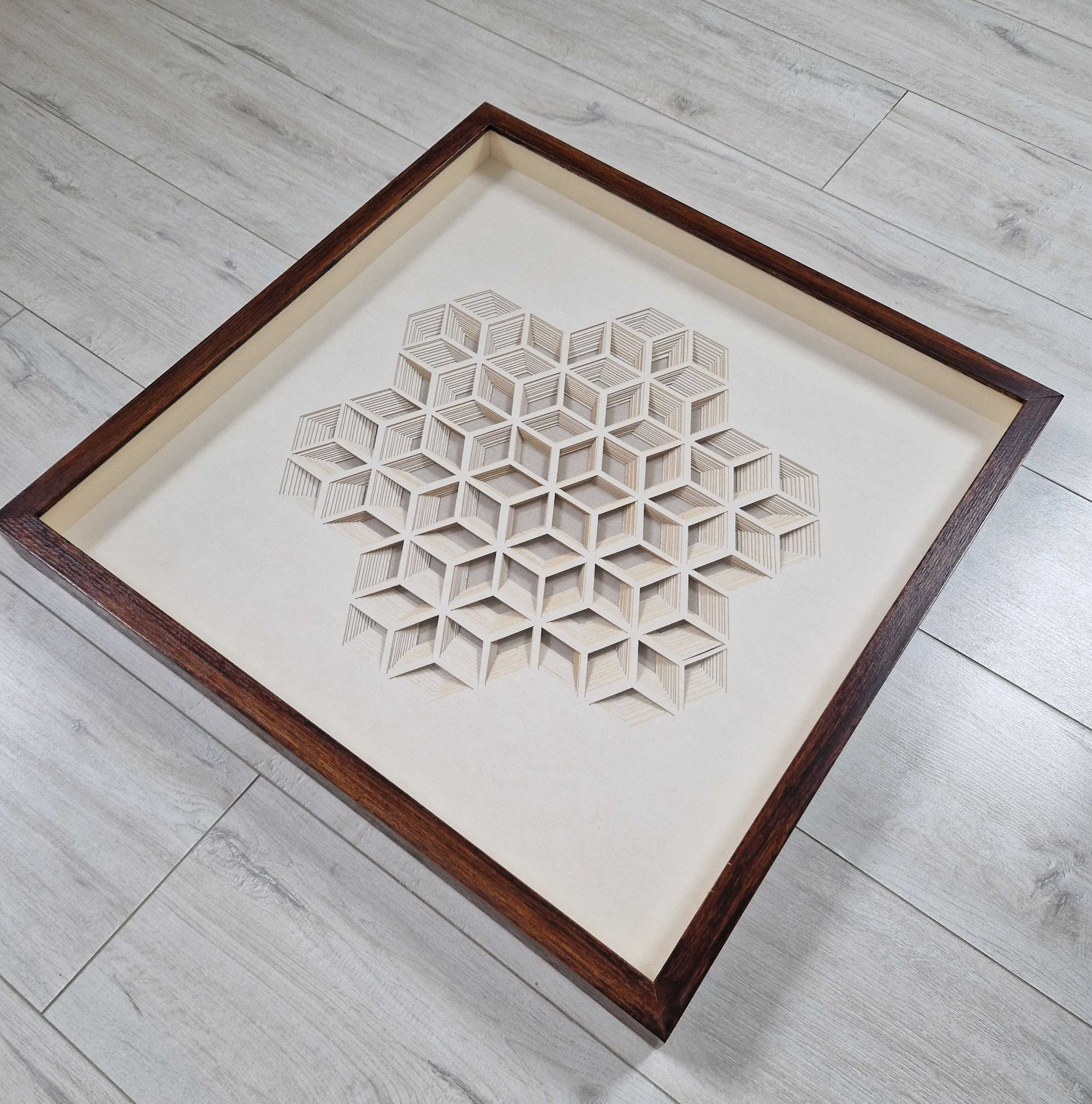 Obrazy 3D na ścianę (Deep, Sferis, Sharp) - rozmiar 60x60cm- Meble Vox