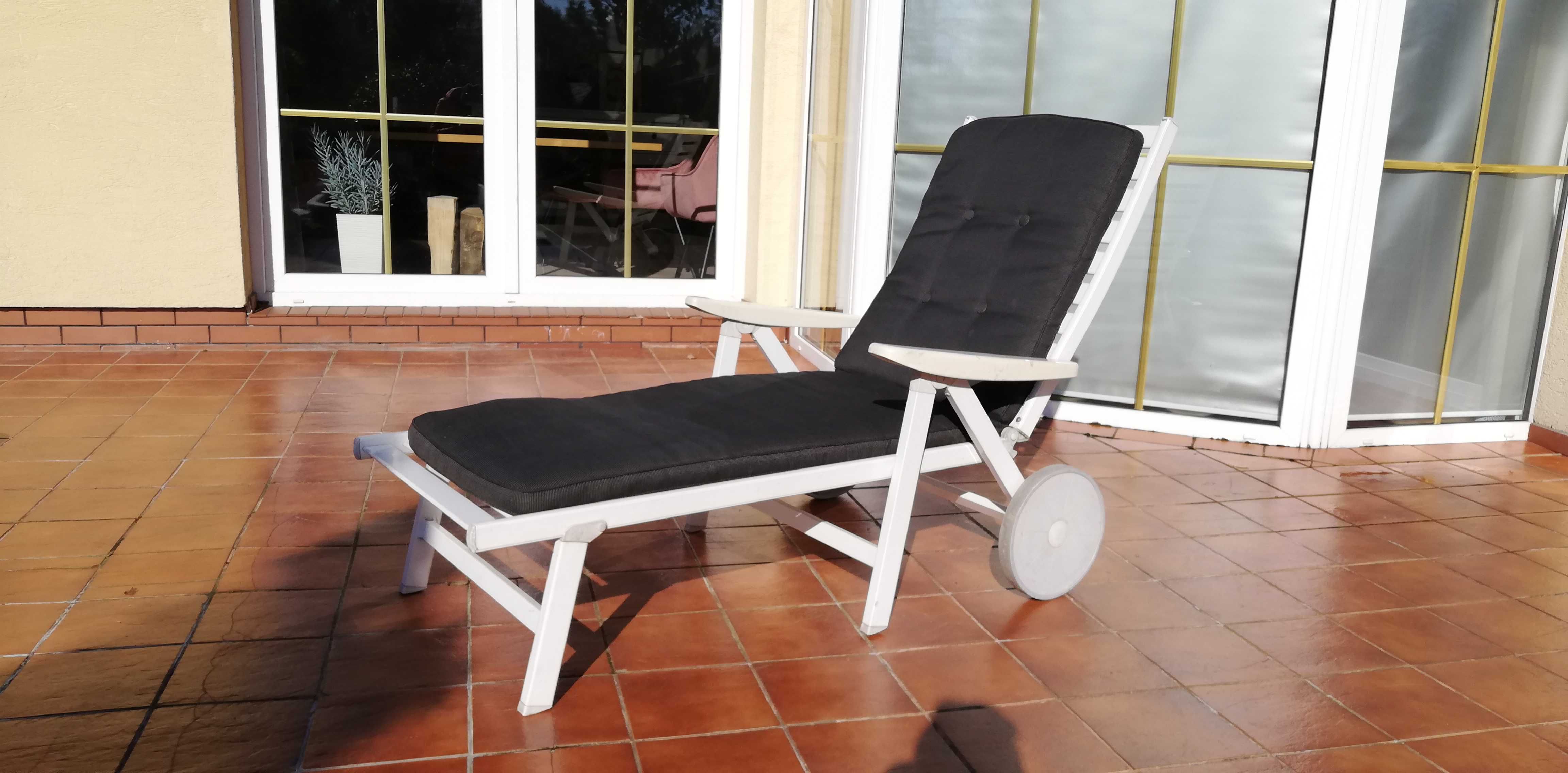 leżak ogrodowe łózko basen rozkładan solidne krzesło fotel meble ogród