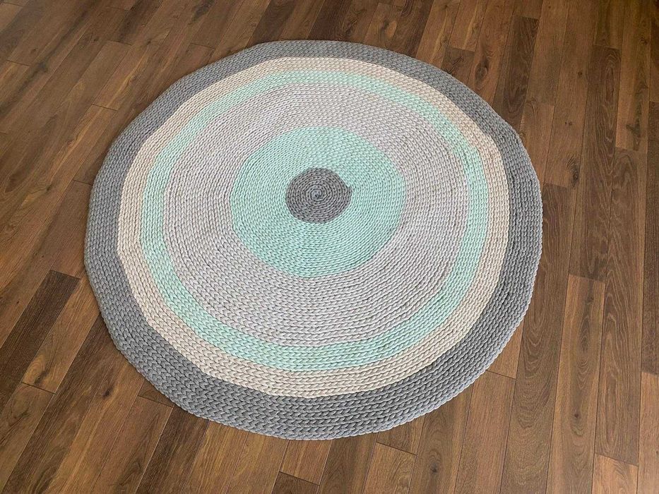 Dywan pleciony ze sznurka 122 cm