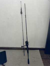 CANA pesca DAIWA com carreto TUBERTINI DREX 3000 NOVOS