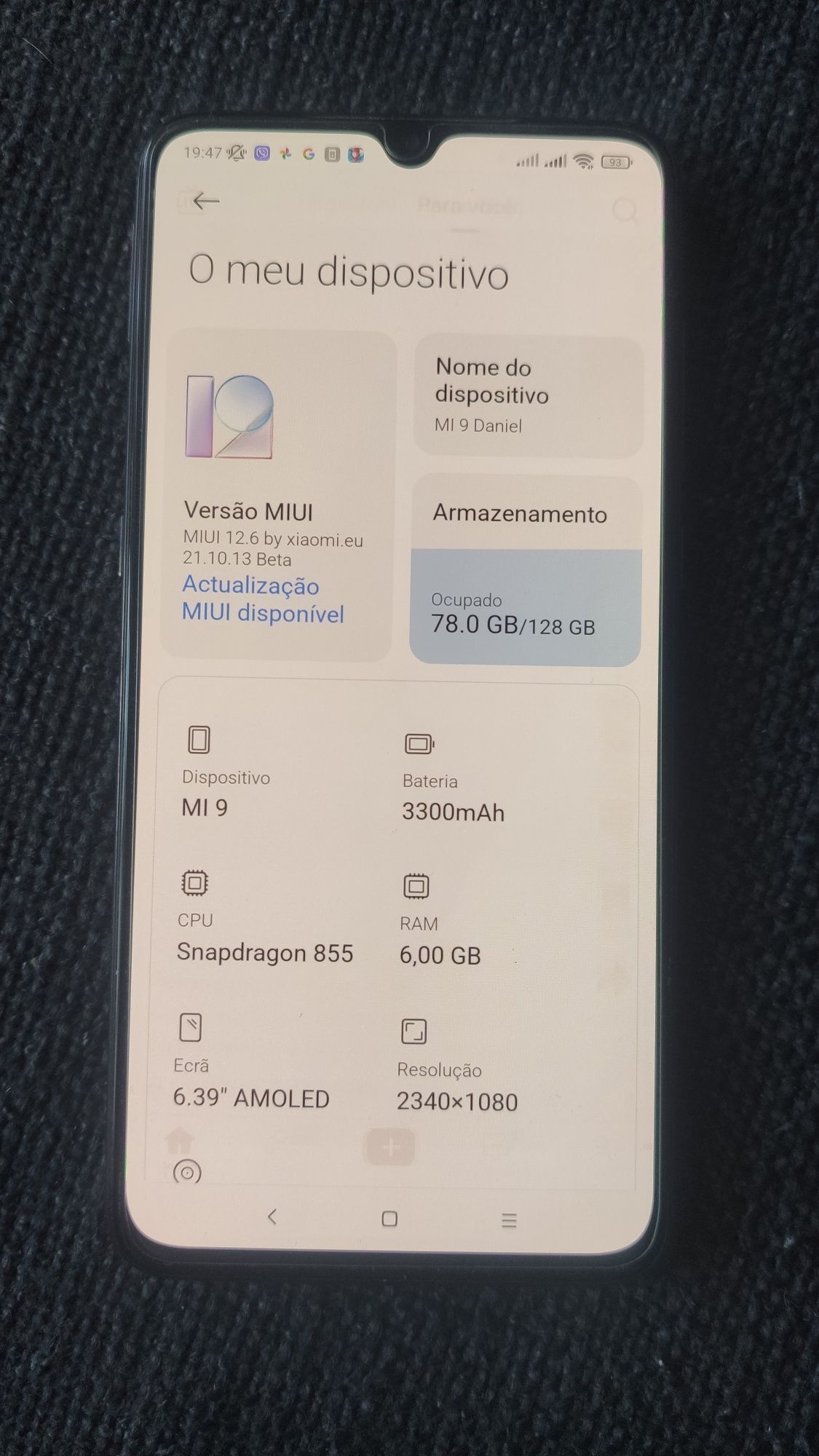 Xiaomi MI9. 6/128GB. Bateria nova.