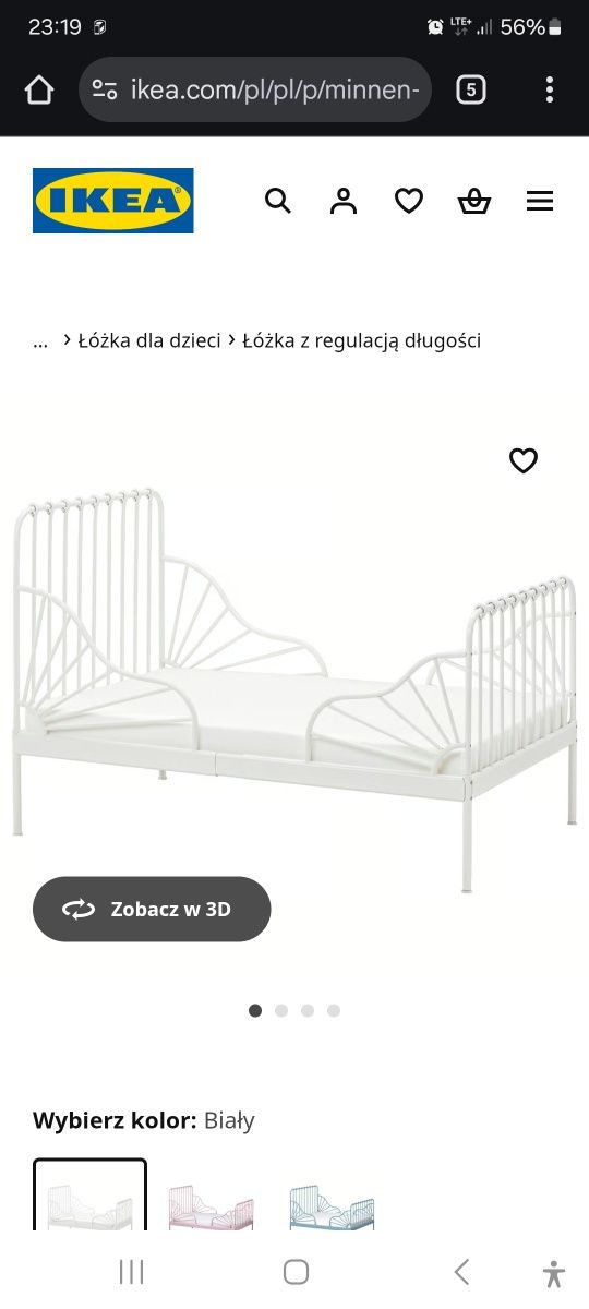 Łóżko IKEA Minnen