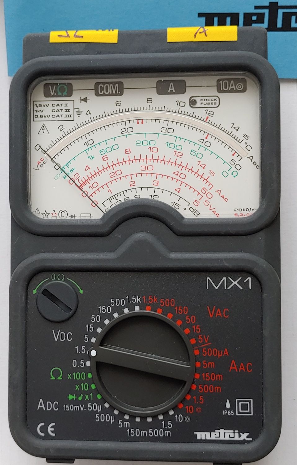 Profesjonalny multimetr analogowy Metrix MX1 komplet